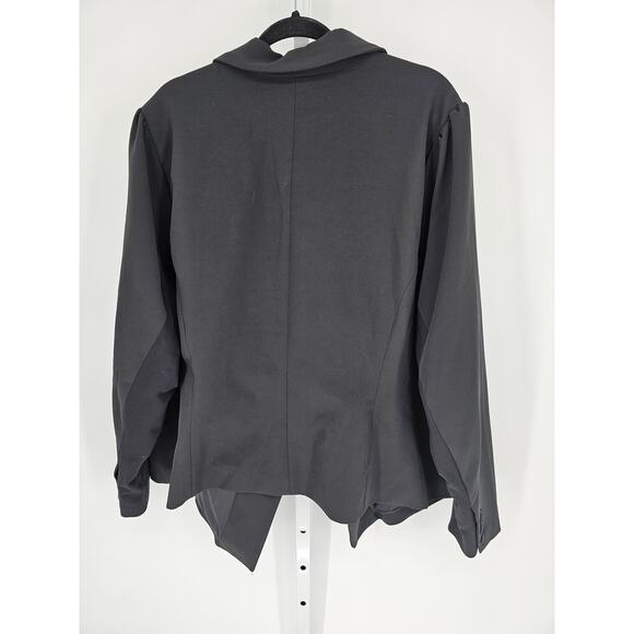Torrid Women's Black Long Sleeve Single Button Pockets Blazer Coat Size 5 - Picture 5 of 5